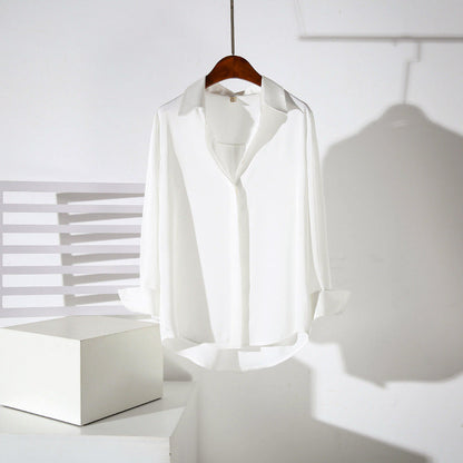 Valentina Rossi Elegant Draped Button Blouse