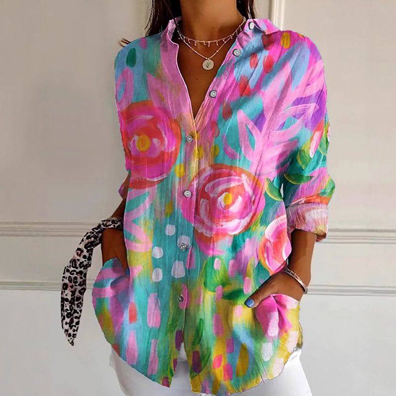 Valentina Rossi Floral Splash Blouse