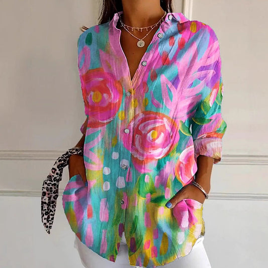 Valentina Rossi Floral Splash Blouse