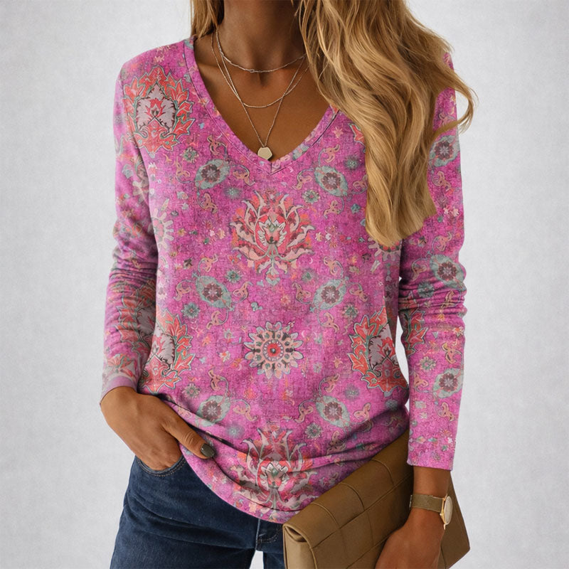 Valentina Rossi Patterned Long Sleeve Shirt