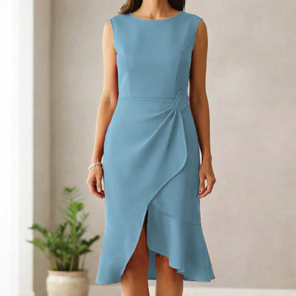 Valentina Rossi Sleeveless Midi Cocktail Dress