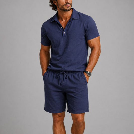 Wade - Men's Relaxed Polo Lounge Set