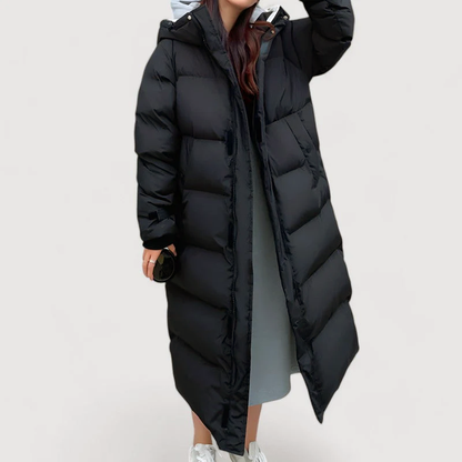 Women’s Extra-Long Hooded Puffer Coat