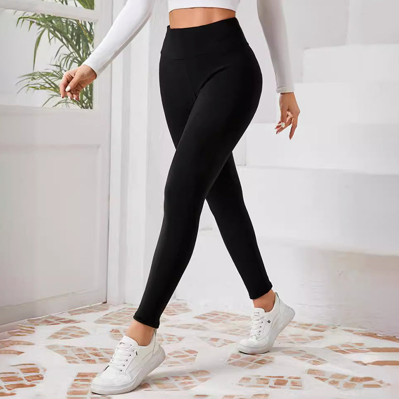 Women’s Fleece-Lined Thermal Leggings with Pockets