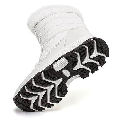Women’s Outdoor Winter Boots with Fur Lining and Grip Sole