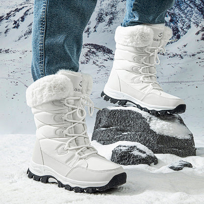 Women’s Outdoor Winter Boots with Fur Lining and Grip Sole