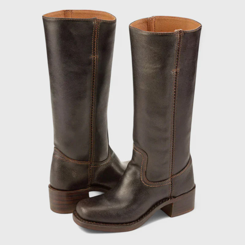 Women’s Tall Western-Style Boots with Square Toe