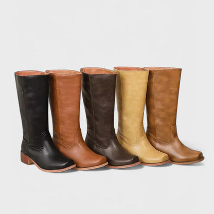 Women’s Tall Western-Style Boots with Square Toe