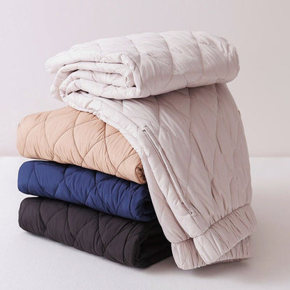Women’s Thick Quilted Pants with Tapered Hem
