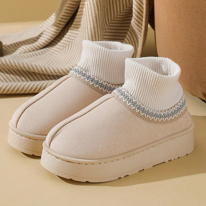 Women’s Plush Indoor Ankle Slipper Boots